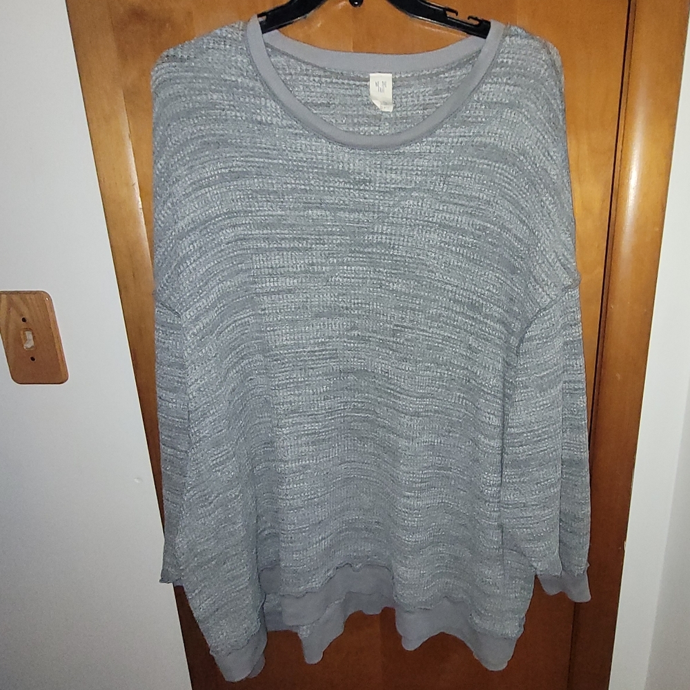We The Free Oversized Waffle Knit Top